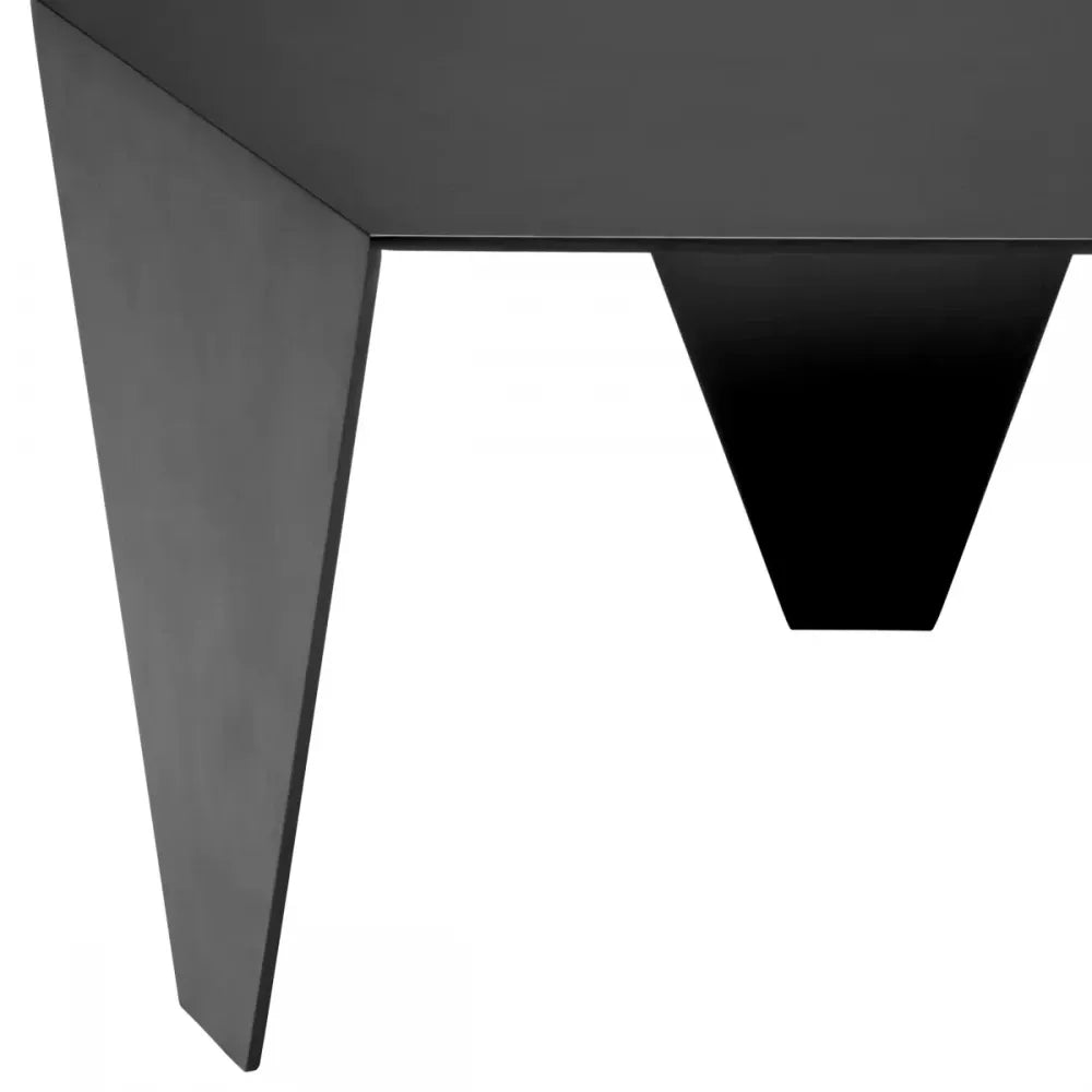 Masuta laterala Asimetrica din Aluminiu Bronz L57.5xl50cm Metro Chic Eichholtz