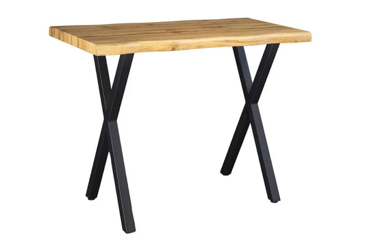Masa bar din Derivat din lemn Maro si Metal Negru L120xH100cm Wild