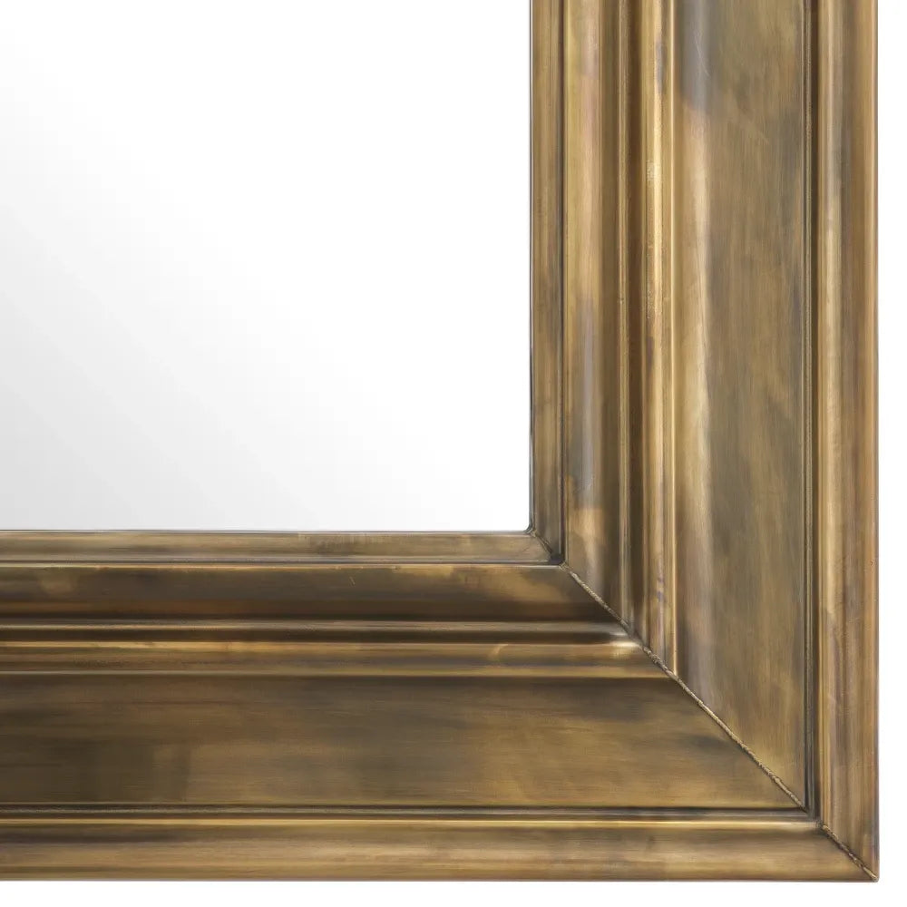Oglinda cu rama din Metal/MDF Alama L100xH100cm Sanoma L Eichholtz