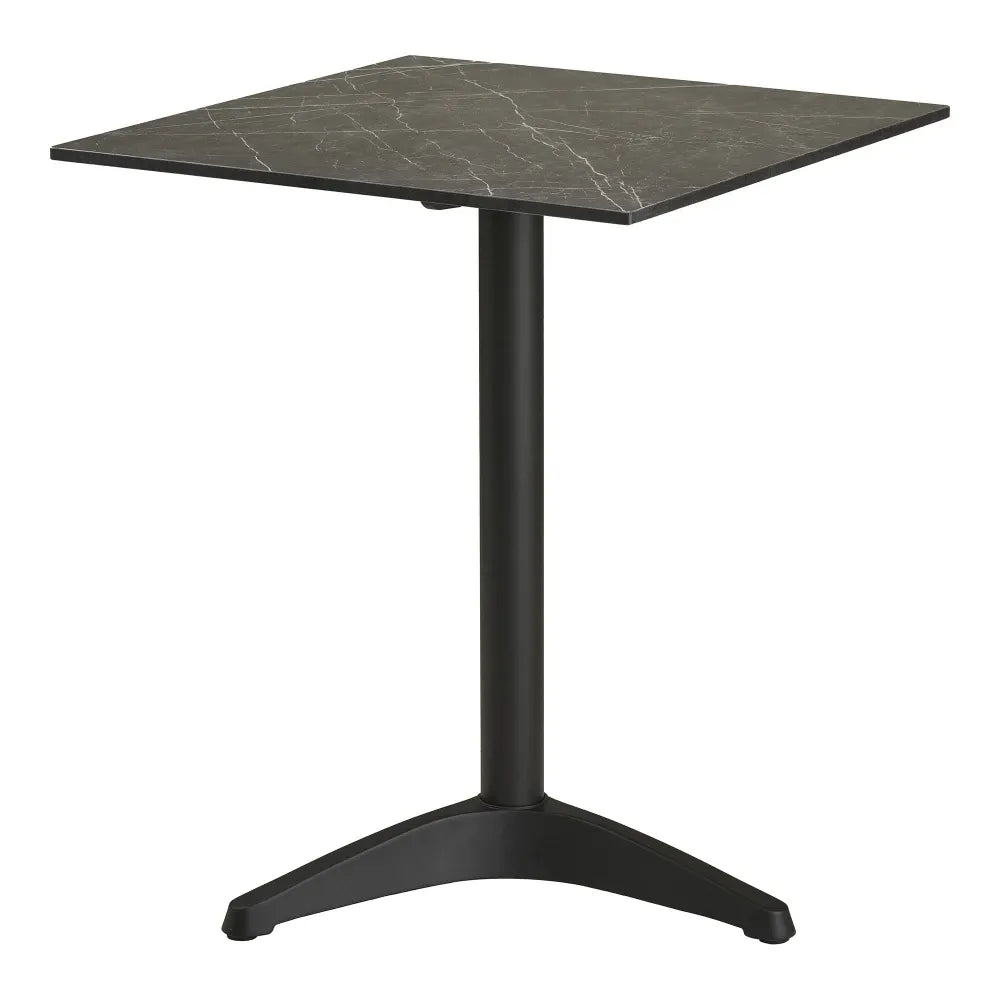 Masa de exterior din Aluminiu Negru L60xH73cm Bistro