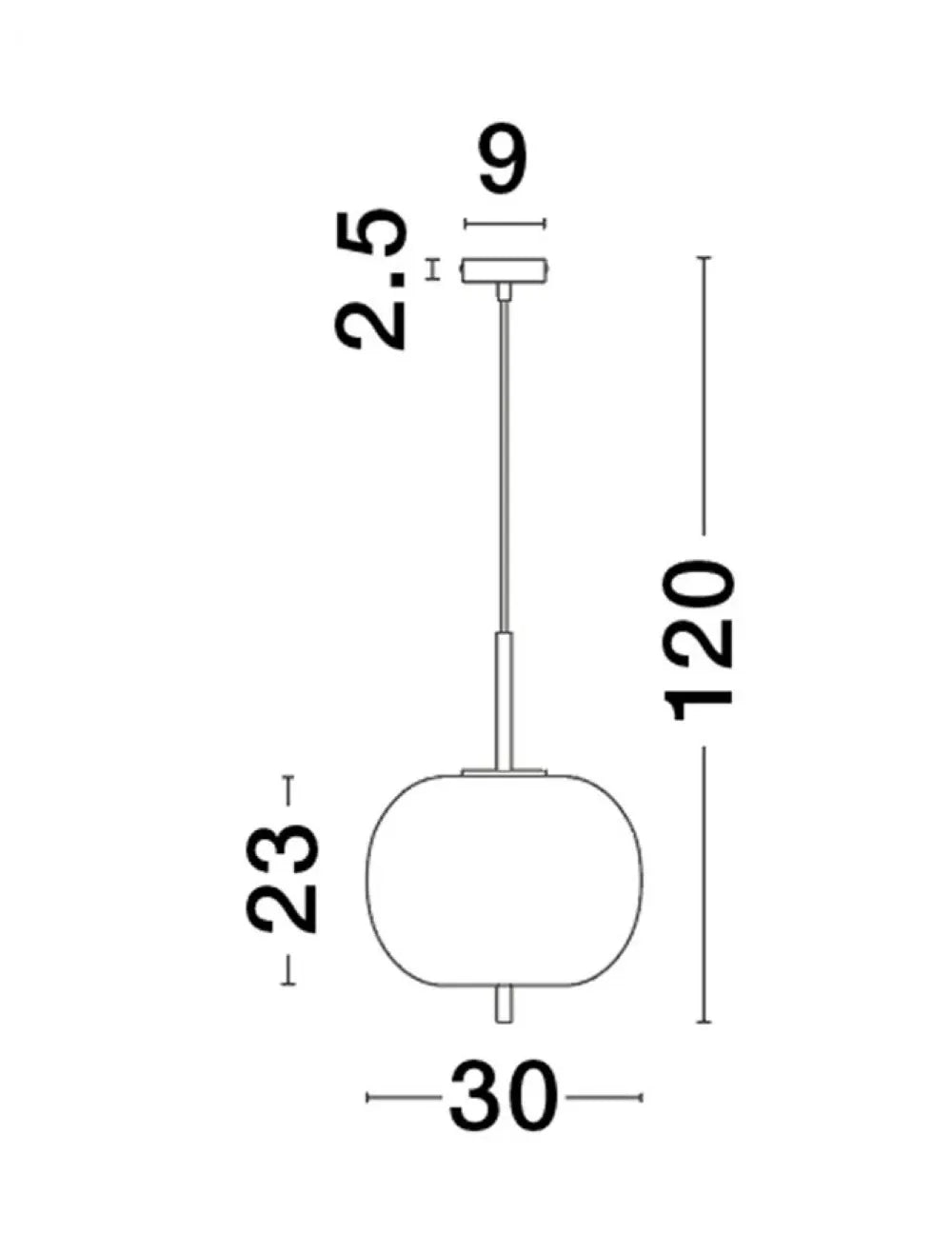 Pendul structura din Metal Auriu si abajur din Sticla Fumuriu H120xL30cm IP20 LATO