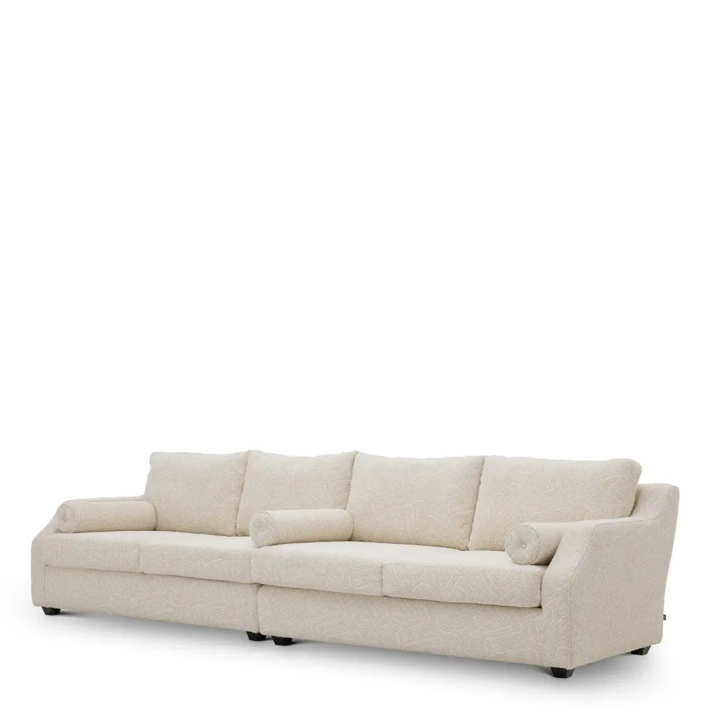 Canapea tapitat cu Stofa Camari Crem L325xA106xH87cm Bellavoir Eichholtz