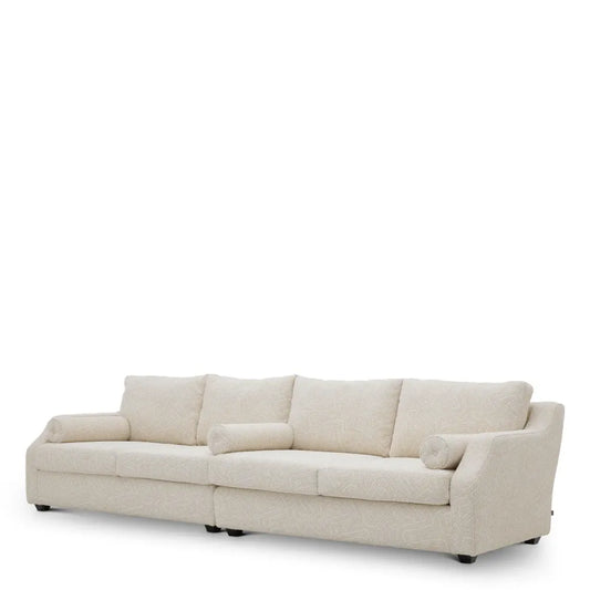 Canapea tapitat cu Stofa Camari Crem L325xA106xH87cm Bellavoir Eichholtz