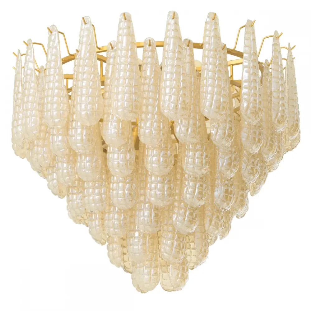 Candelabru din Metal Alama si Sticla Auriu sampanie H65.5xD82cm Chaves L Eichholtz