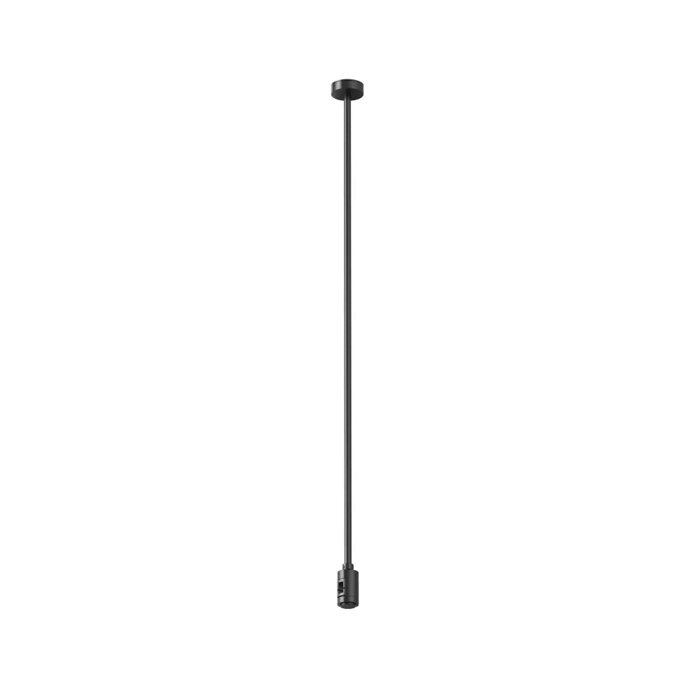 Suport lung pe tavan cu priză de alimentare 700 mm Flarity din Aluminiu Negru H74.5xL4.5cm Flarity