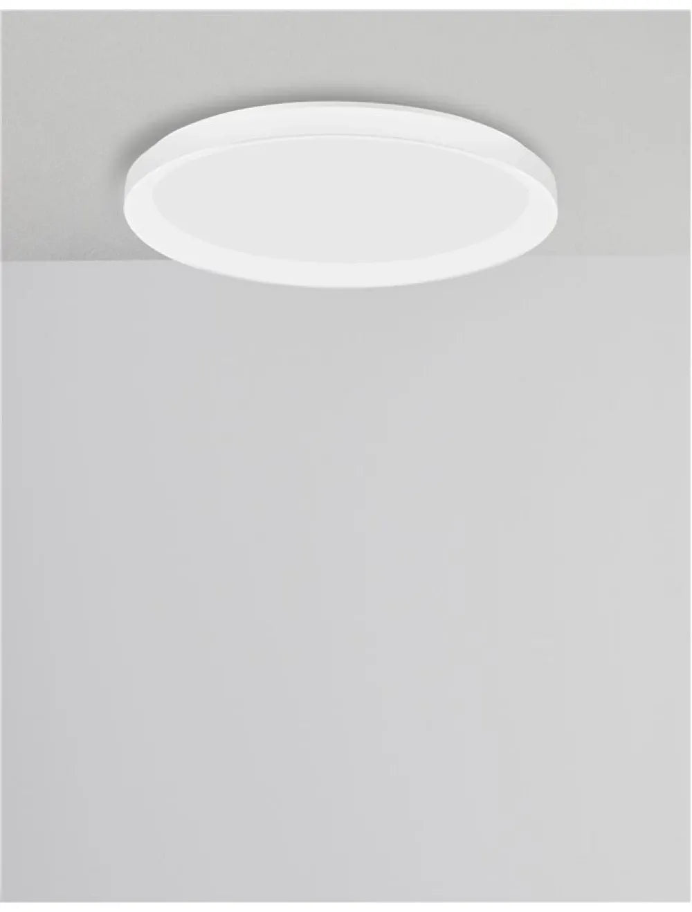 Plafoniera structura din Aluminiu Alb si abajur din Acrilic  H6xL38cm IP20 30W 1785lm 3000k PERTINO