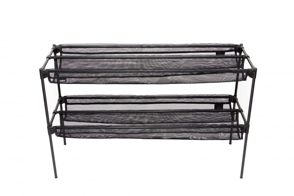 Suport pantofi din otel inoxidabil Negru Sling L92xH57