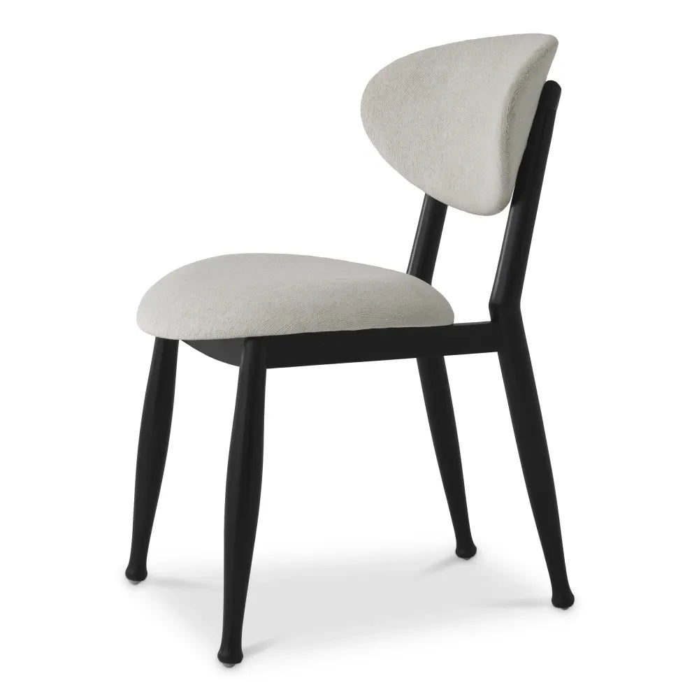 Scaun tapitat cu Stofa Crem L53xA59xH80cm Allston Eichholtz