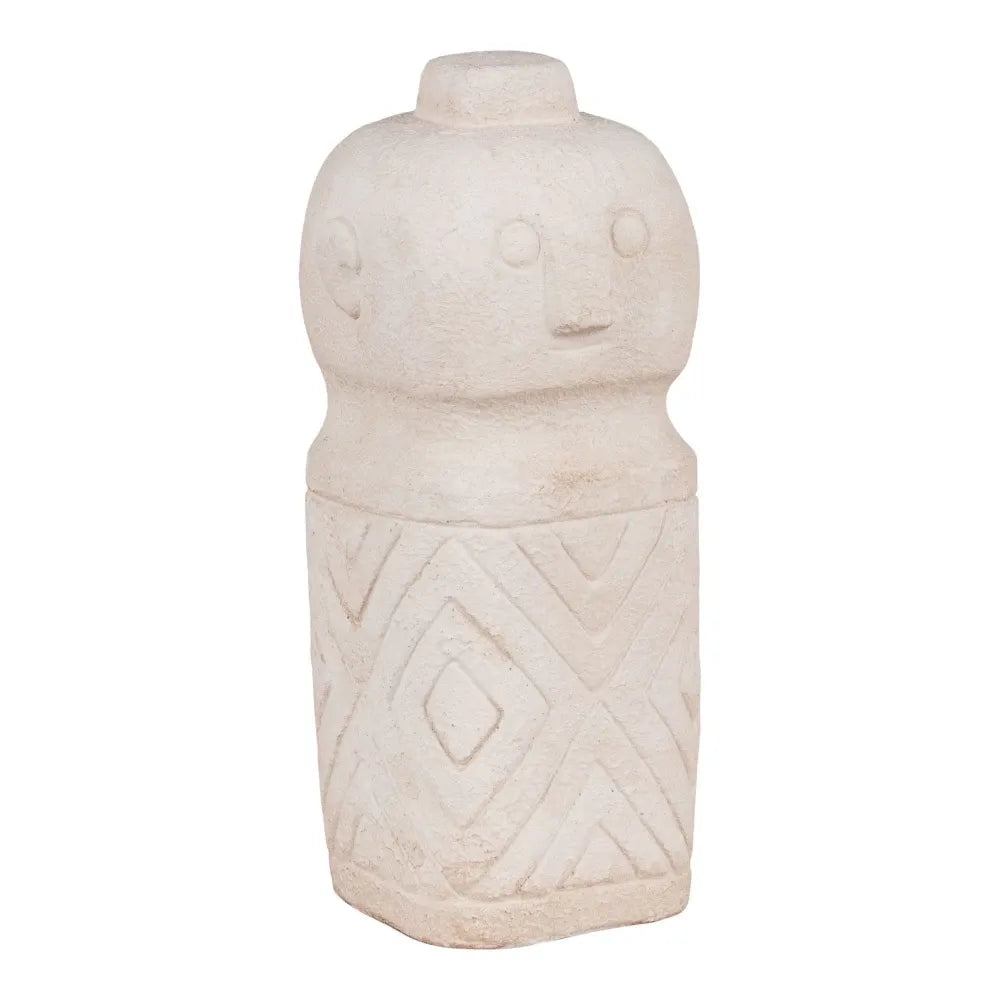 Obiect decorativ din Ciment Bej H15xL6,5cm HN0871