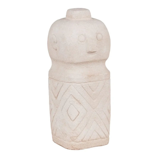 Obiect decorativ din Ciment Bej H15xL6,5cm HN0871