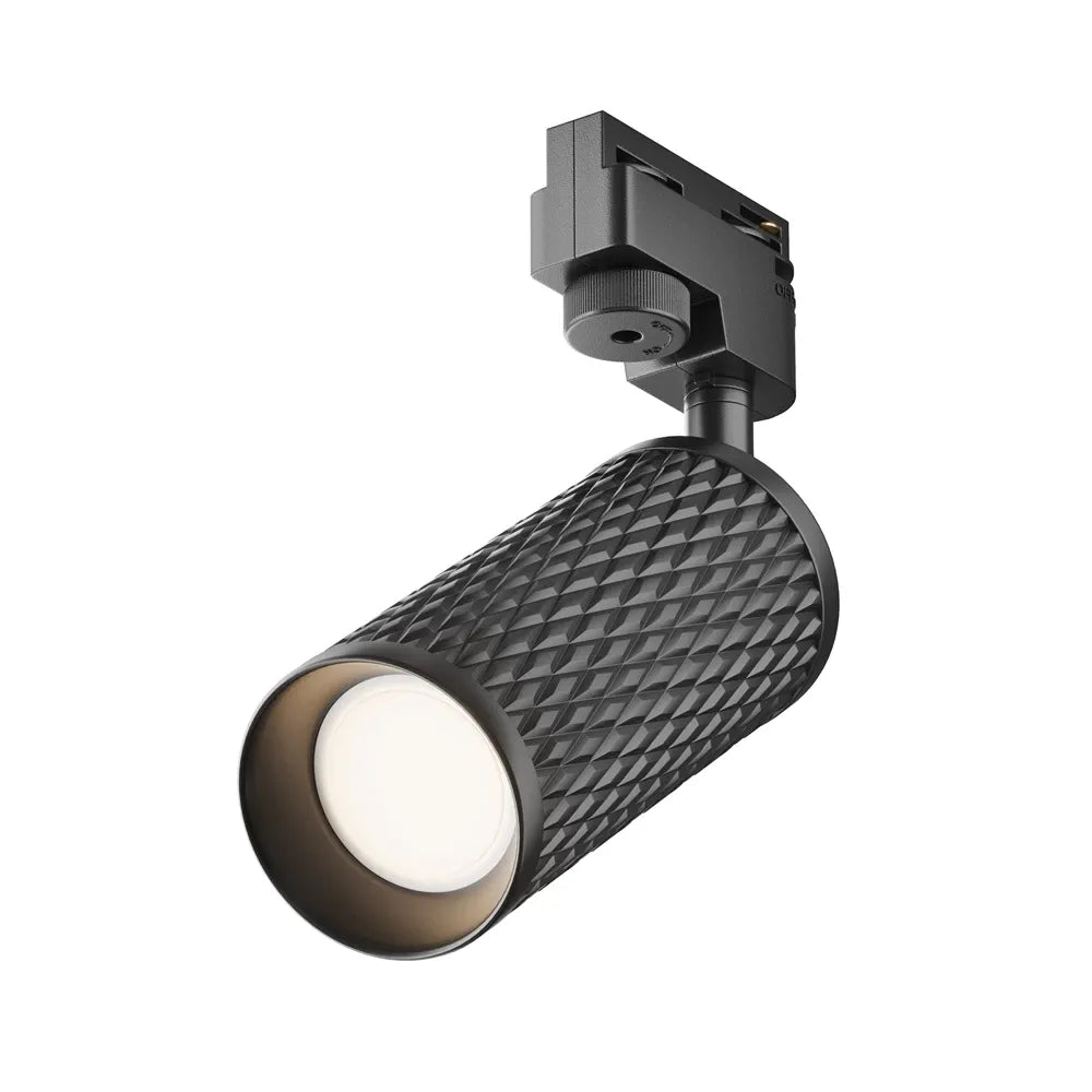 Spot pentru sina Unity din Aluminiu Negru H21xL13cm IP 20 GU10 50W Focus Design