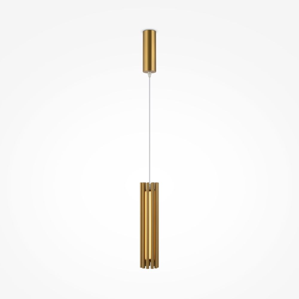 Pendul din Aluminiu si Sticla Auriu/Crem D8xH136cm Sonata