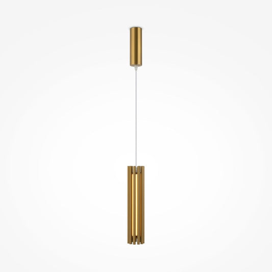 Pendul din Aluminiu si Sticla Auriu/Crem D8xH136cm Sonata