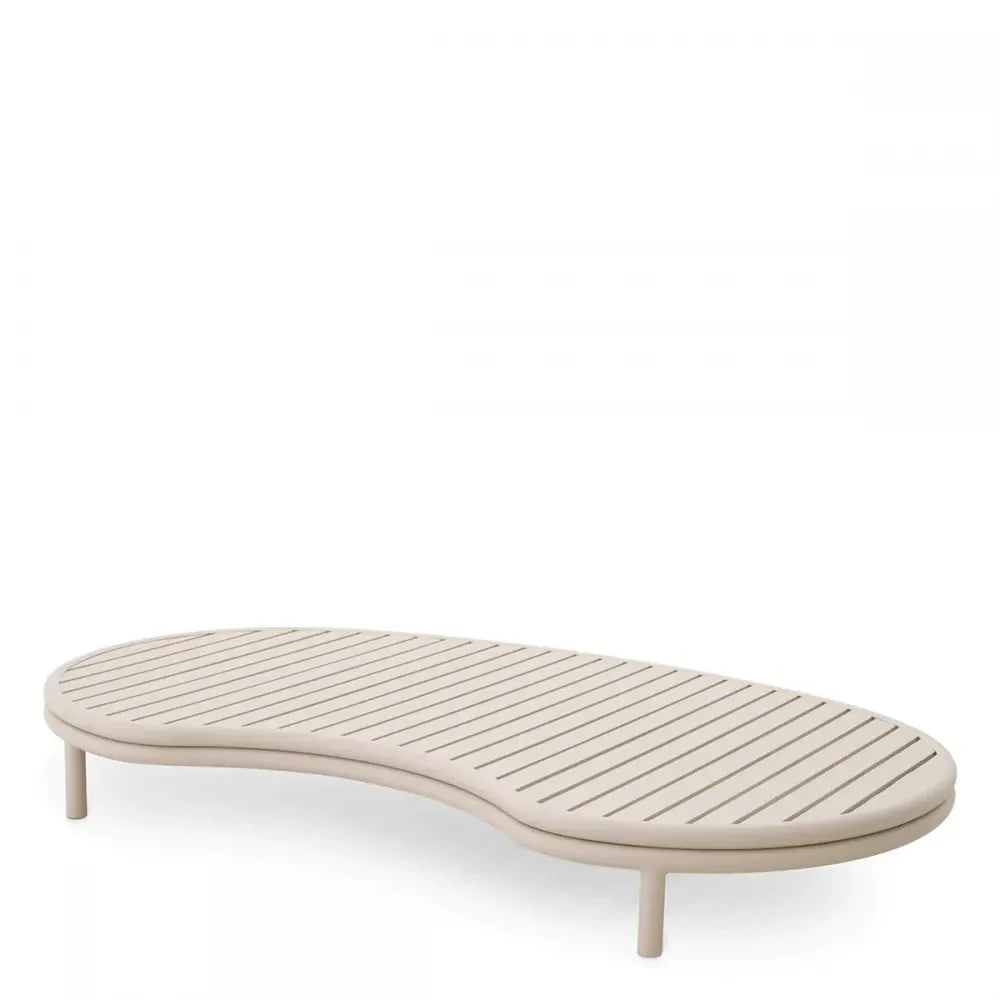 Masuta de cafea pentru exterior din Metal Bej H22xL180cm Laguno Eichholtz