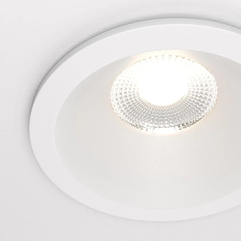 Spot incastrat rotund dimabil din Aluminiu Alb H8.5xD8.5cm IP 65 12W 990lm 4000k Zoom