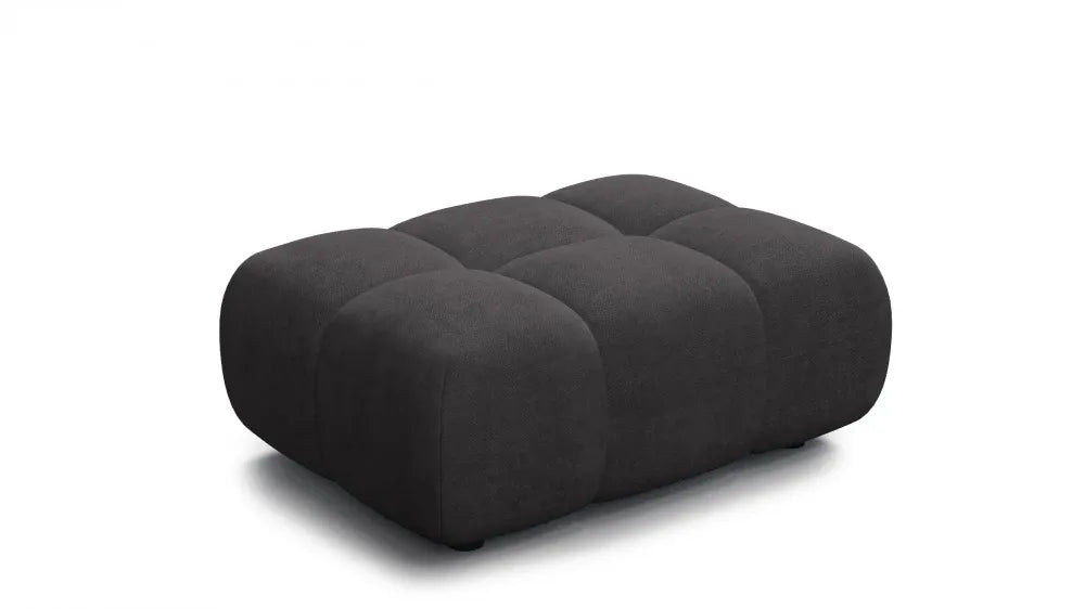 Taburet tapitat cu material pet friendly Alias gri L71x100cm