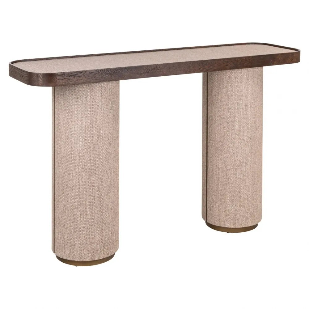 Consola din Metal/In Auriu/Bej si Lemn/In Maro/Bej L40xH85cm Willox Richmond interiors