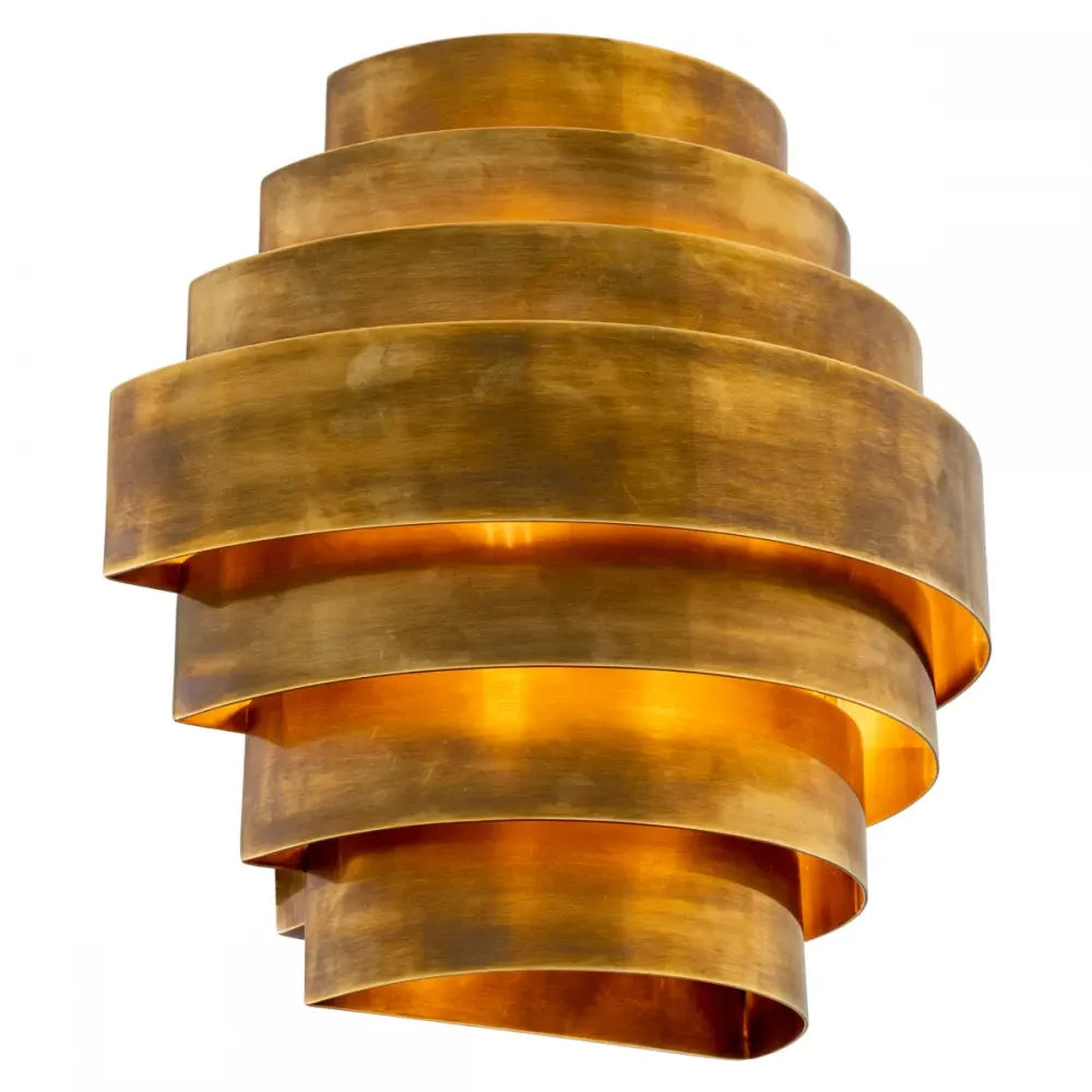 Aplica de perete din Metal Alama atichizata H31xL30cm Rizzi double Eichholtz