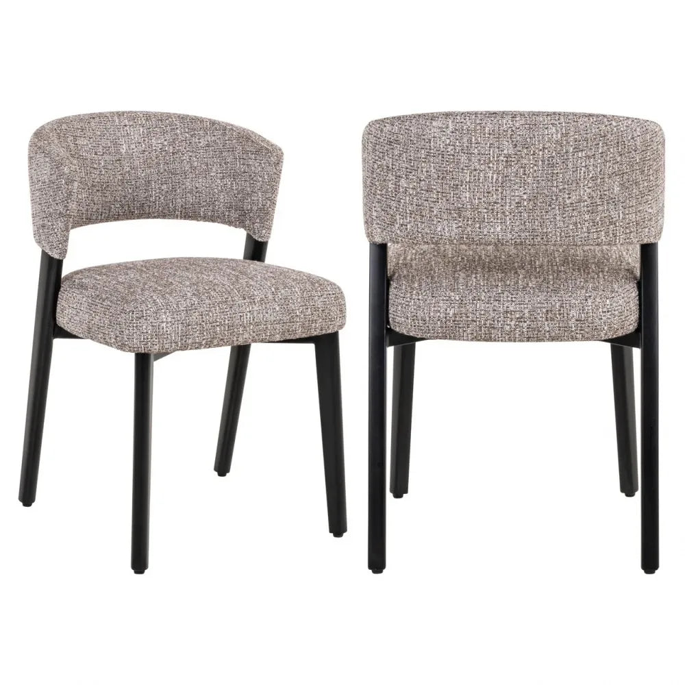 Scaun din Stofa Maro si Metal Negru L51xH77.5cm Zeno Richmond interiors