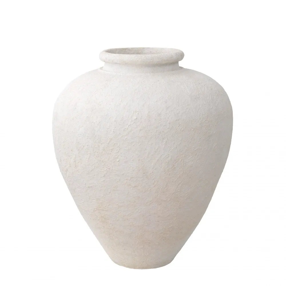 Vaza decorativa din Lut Alb D64cm Reine L Eichholtz
