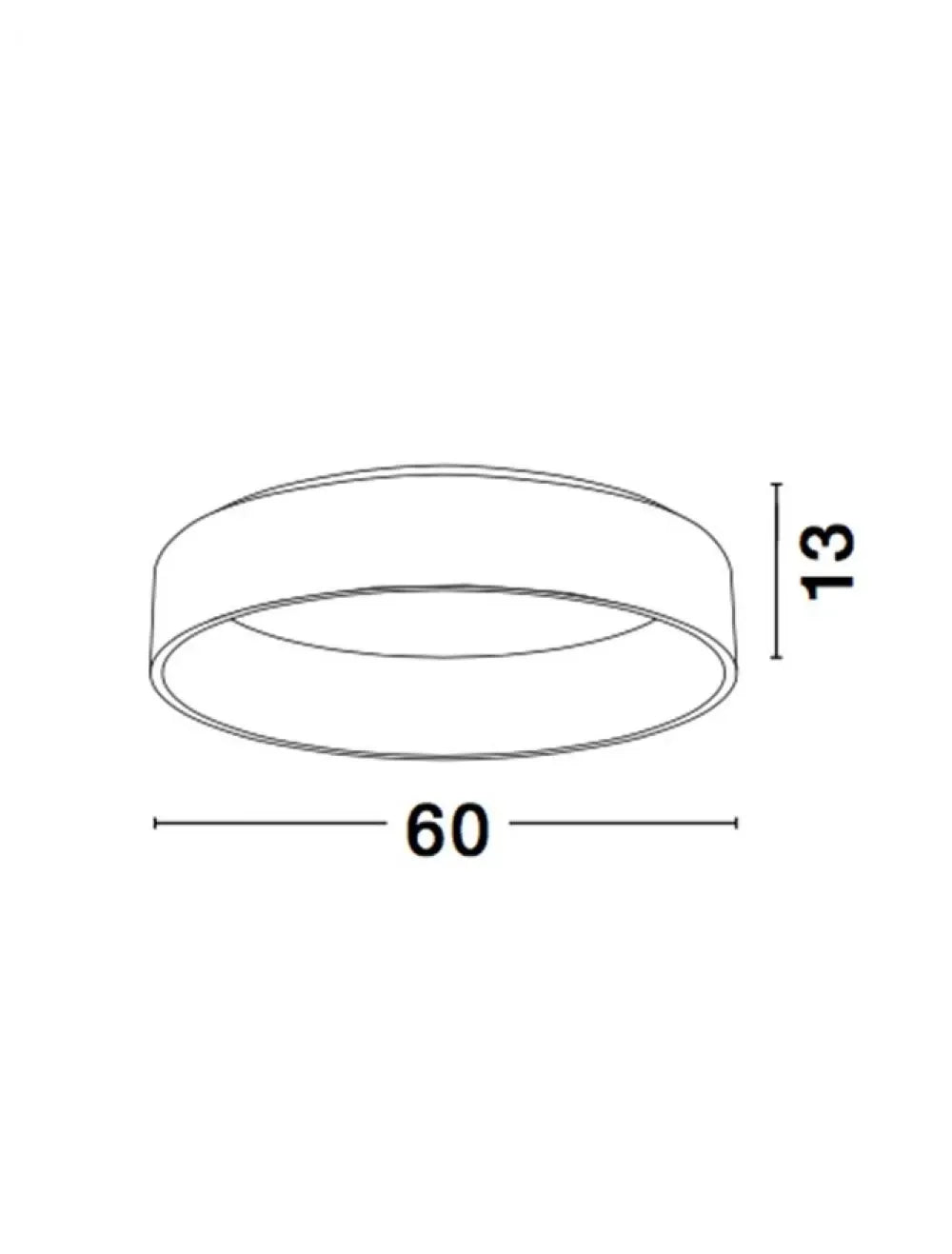 Plafoniera structura din Aluminiu Alb si abajur din Acrilic Alb H13xL60cm IP20 42W 2691lm 3000k RANDO