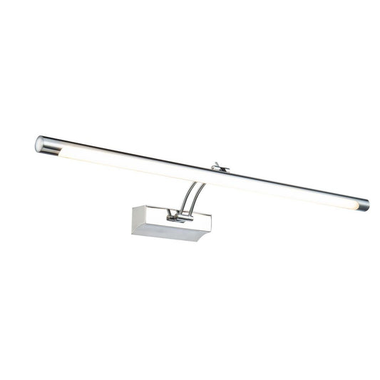 Aplica de perete reglabila din Metal Argintiu cu LED L72x20xH5cm Fino