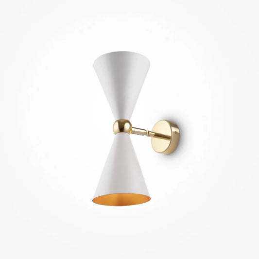Aplica de perete din Metal Alb cu 2 becuri L18x32xH27cm Vesper