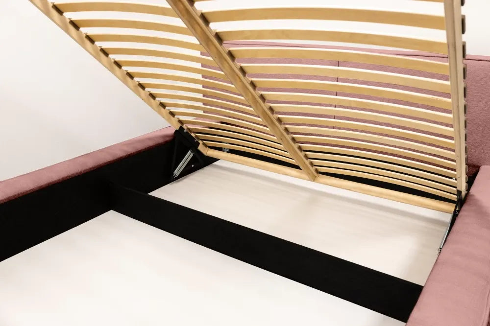 Pat 140x200cm tapitat cu Chenille Roz Naomi
