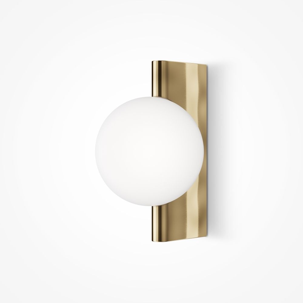 Aplica de perete Metal si Sticla Alama/Alb L22xH30cm Avant-garde