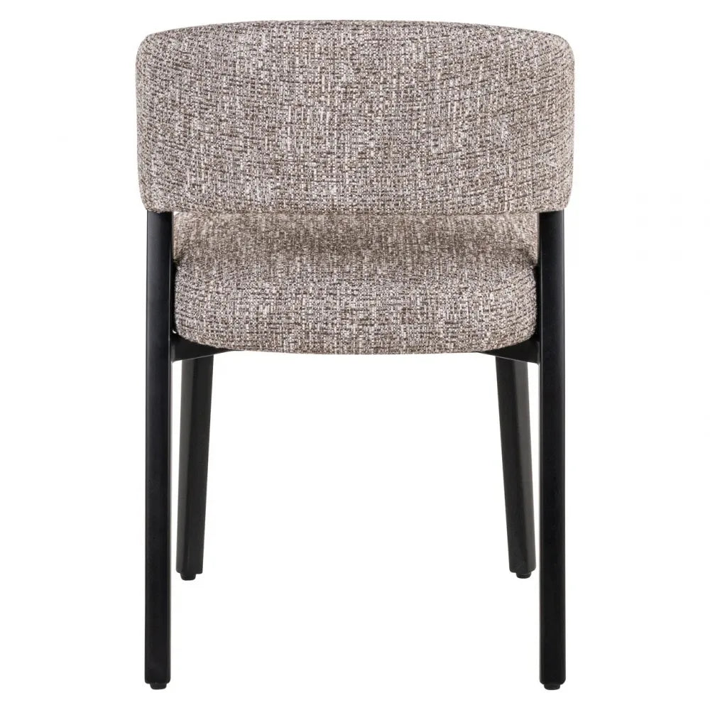 Scaun din Stofa Maro si Metal Negru L51xH77.5cm Zeno Richmond interiors