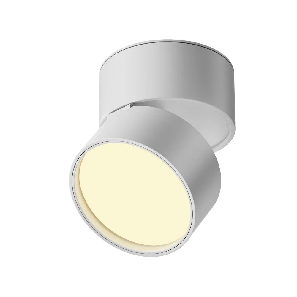 Spot aplicat din Aluminiu Alb H8xD8.5cm Onda