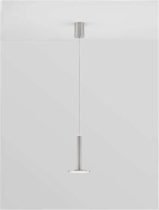 Pendul din Metal Argintiu H160xL15cm IP20 10W 517lm 3000k PALENCIA
