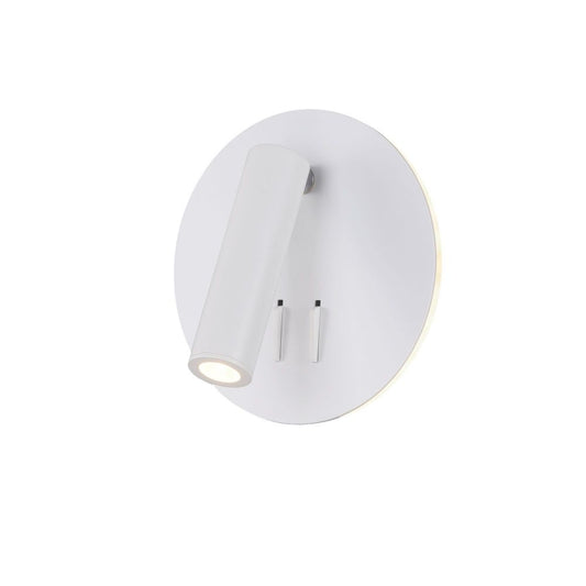 Aplica de perete reglabila din Aluminiu Alb cu LED L14x7xH14cm Ios 176