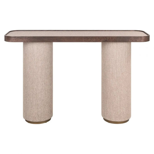 Consola din Metal/In Auriu/Bej si Lemn/In Maro/Bej L40xH85cm Willox Richmond interiors