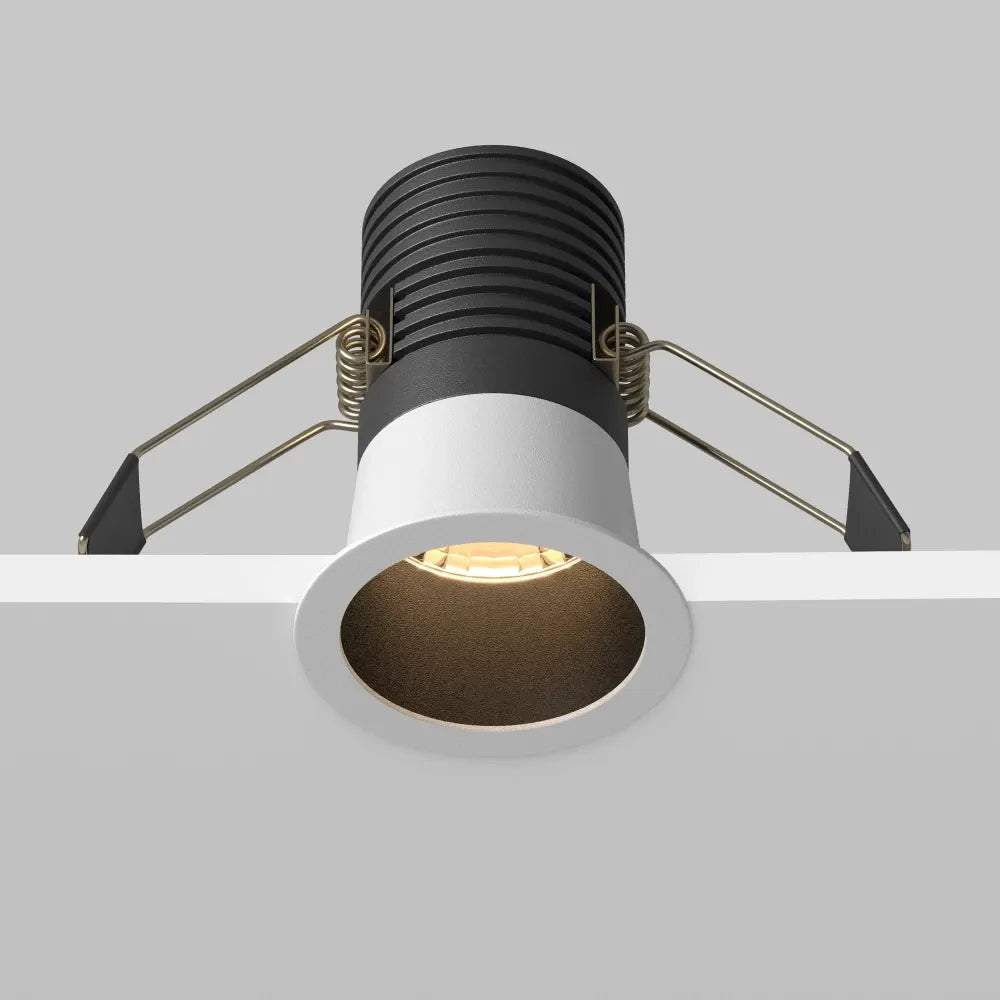 Spot incastrat din Aluminiu Negru/Alb H8.2xD6cm 9W 700lm 3000k Minor