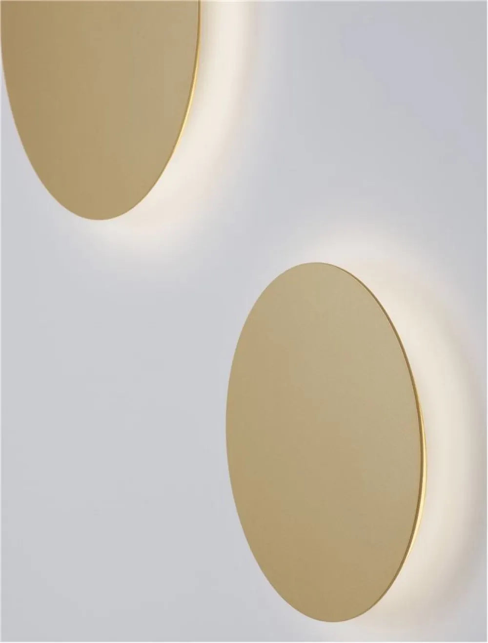 Aplica de perete din Aluminiu Auriu H30xL30cm IP20 22.5W 2300lm 3000k CYRCLE