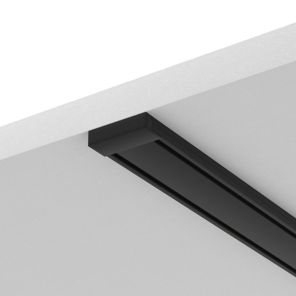 Sina magnetica Radity din Metal Negru L100xH1cm Busbar trunkings Radity