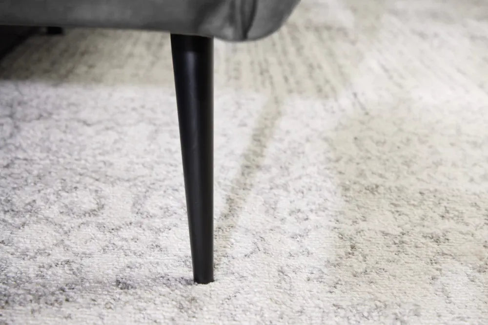 Canapea 3 locuri tapitat cu Catifea Gri L225cm Noblesse