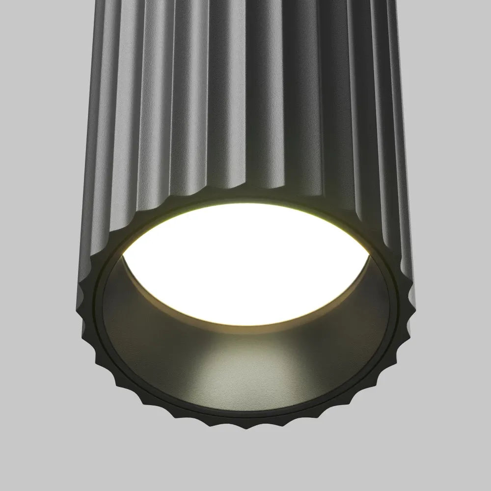 Aplica perete din Aluminiu Negru H20xD5.6cm Calipso