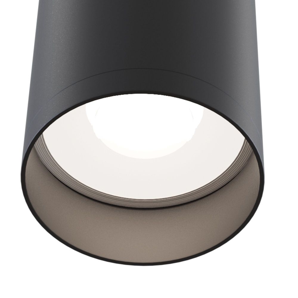 Spot aplicat din Aluminiu Negru D6xH13cm FOCUS