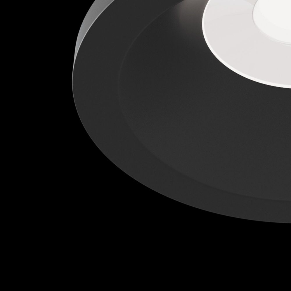 Spot incastra din Aluminiu Negru D9xH9cm Zoom