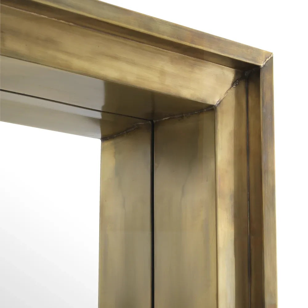 Oglinda cu rama din Metal/MDF Alama L80xH200cm Magenta rectangular L Eichholtz