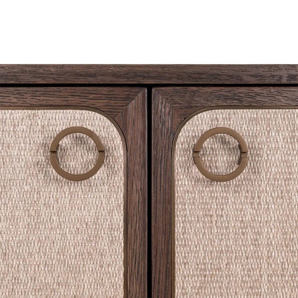 Comoda cu 2 usi din Lemn/In Auriu/Bej Maro/Bej L90xH86cm Willox Richmond interiors