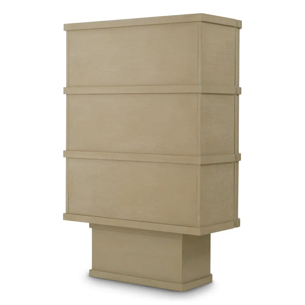 Dulap bar din Furnir de stejar Maro deschis L95xH145.5cm Cabana Eichholtz