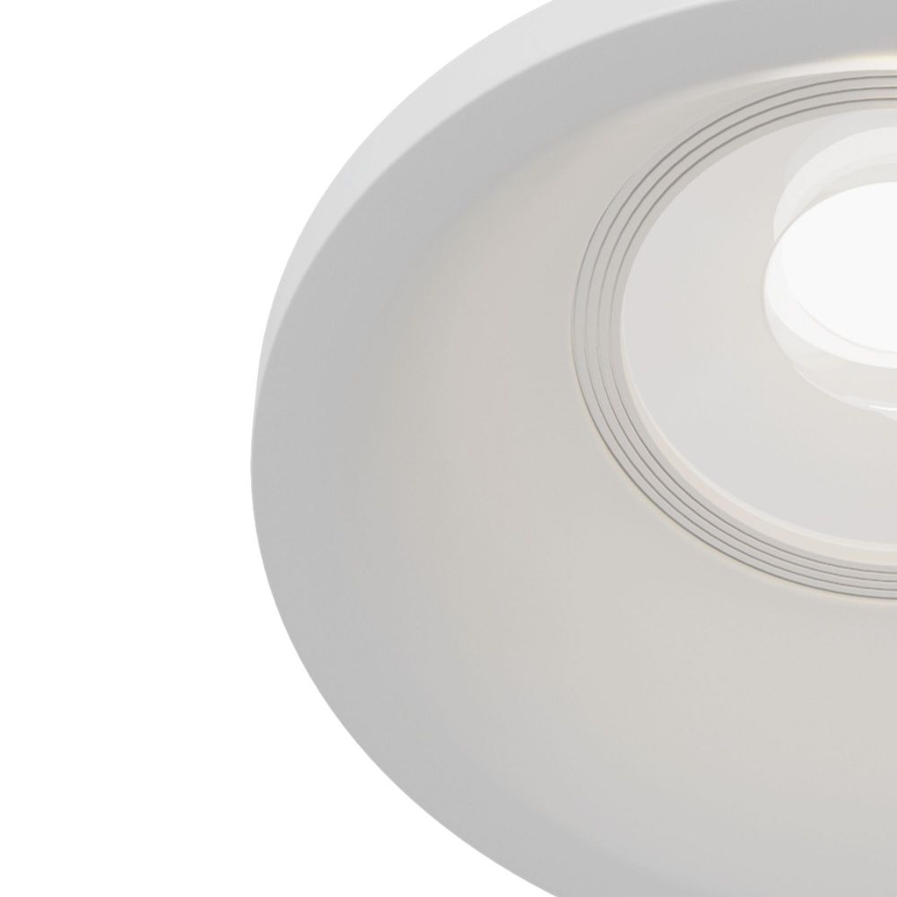 Spot incastra din Aluminiu Alb D9xH7cm Slim