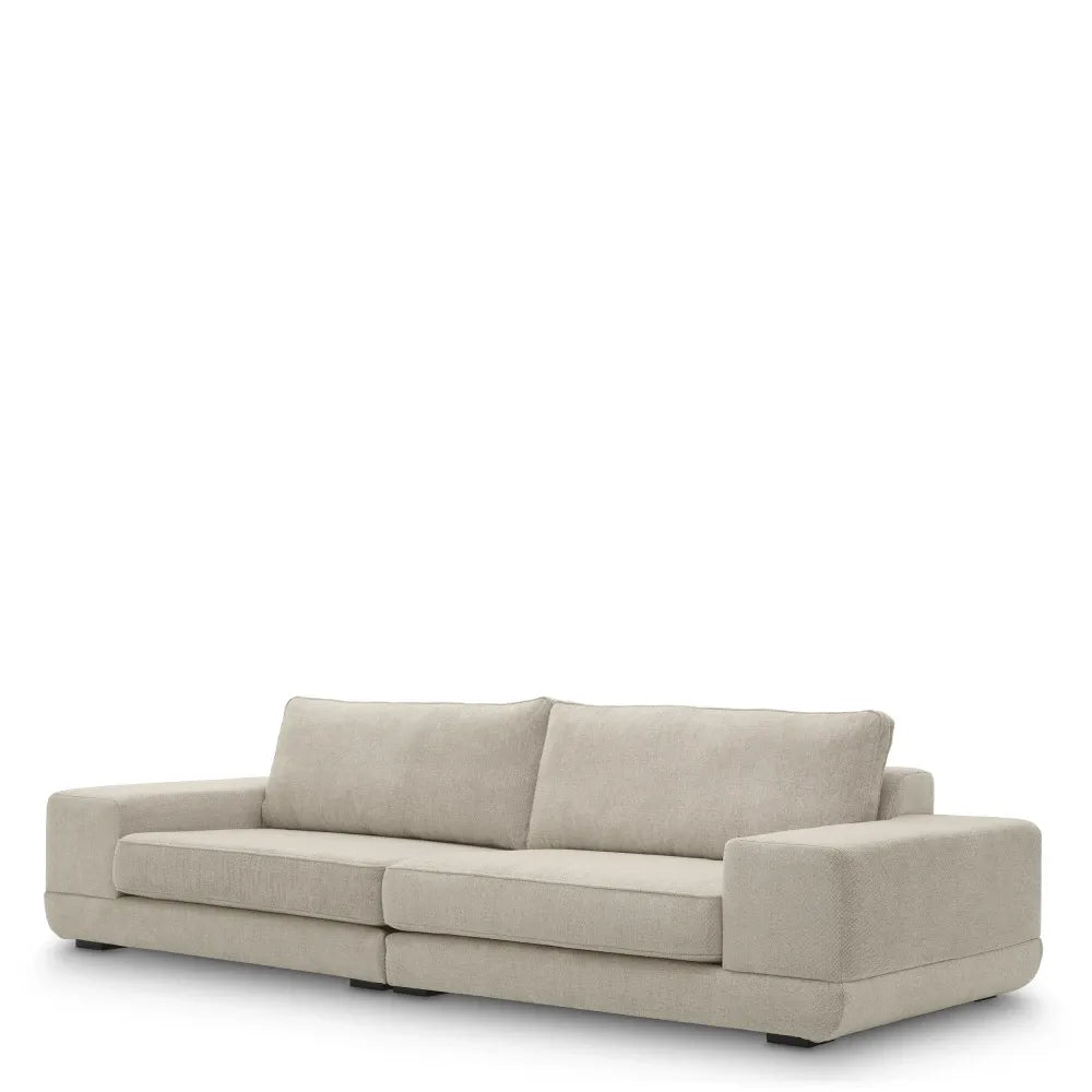Canapea tapitat cu Stofa Gri deschis L115xAxH82cm Severino Eichholtz