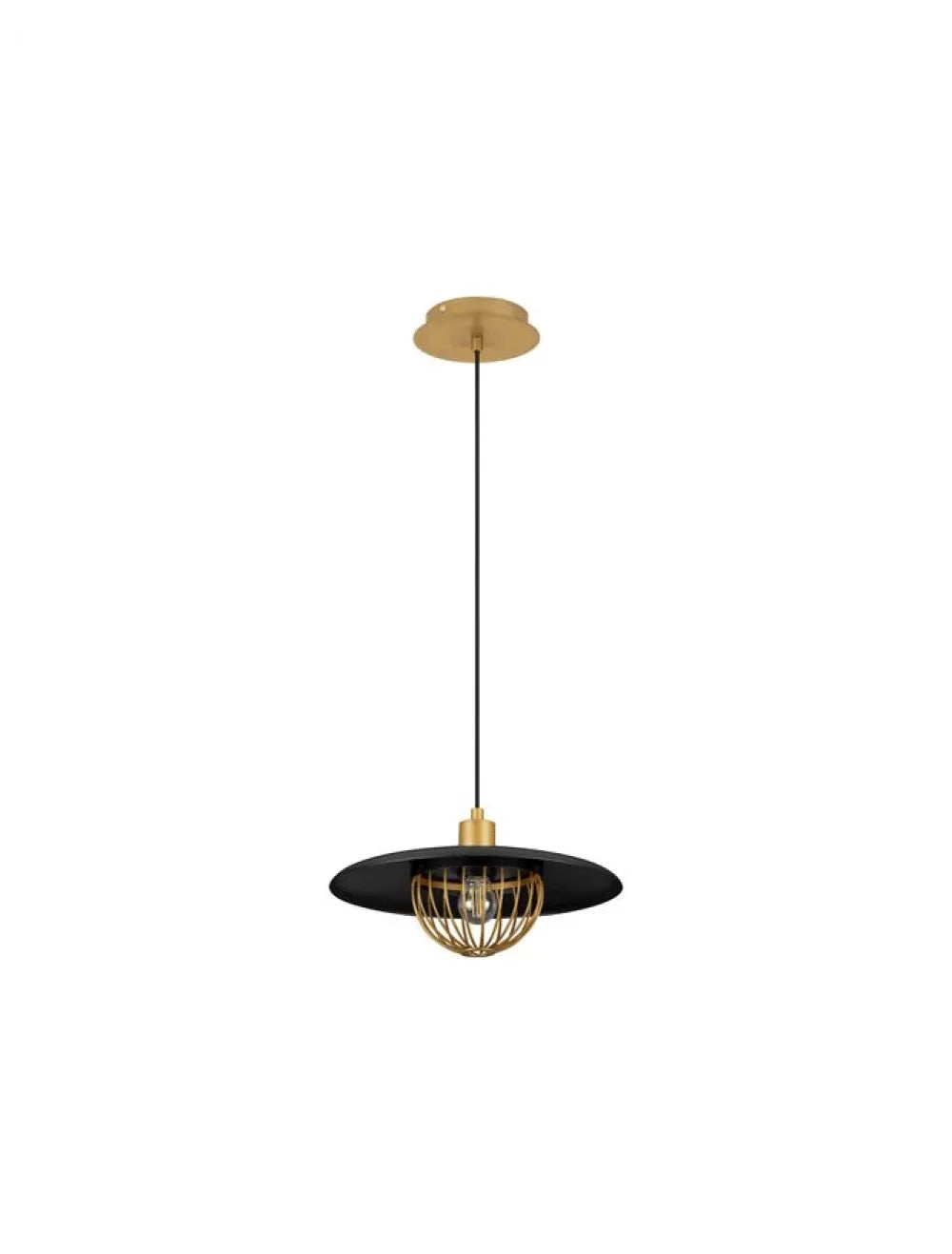 Pendul din Metal Negru/Auriu H150xL33cm IP20 FOX