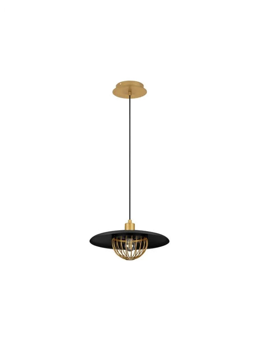 Pendul din Metal Negru/Auriu H150xL33cm IP20 FOX