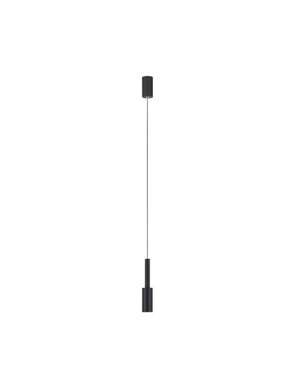 Pendul din Aluminiu Negru H200xL4cm IP20 7W 703lm 3000k JOY