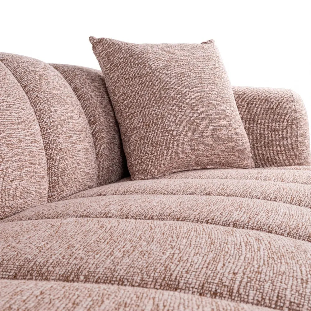 Canapea fixa tapitata cu Stofa Roz L227cm Amelia Richmond interiors